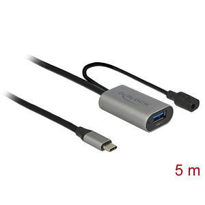 DELOCK 85391 Aktives USB 3.1 Gen 1 Kabel 5 m USB Type-C zu USB Typ-A