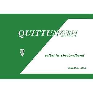 NEUTRAL Quittung, MwSt. separat ausgewiesen Formularbuch 4100